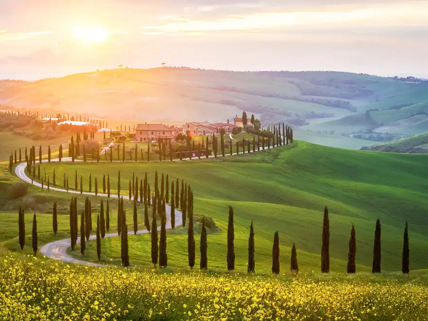 Landschaft in der Toskana, Italien
