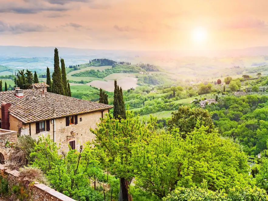mittelalterliche Stadt San Gimignano in der Toskana, Italien